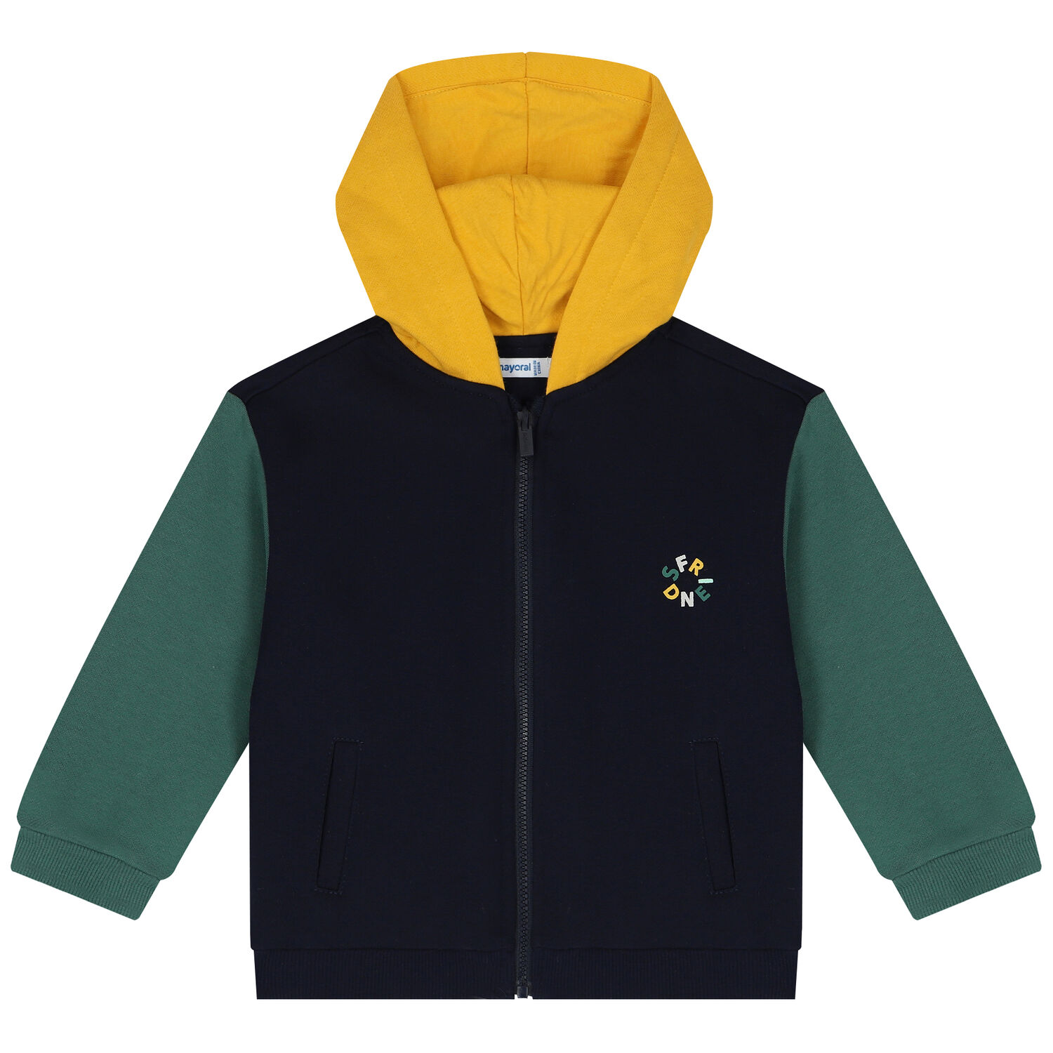 طقم أولاد بدلة رياضية باللون الأخضر ( 3 قطع), 1, hi-res